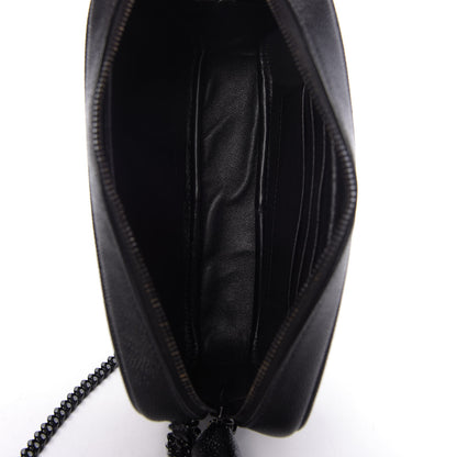 Saint Laurent Grain De Poudre Matelasse Monogram Mini Lou Camera Bag Black 5 of 10