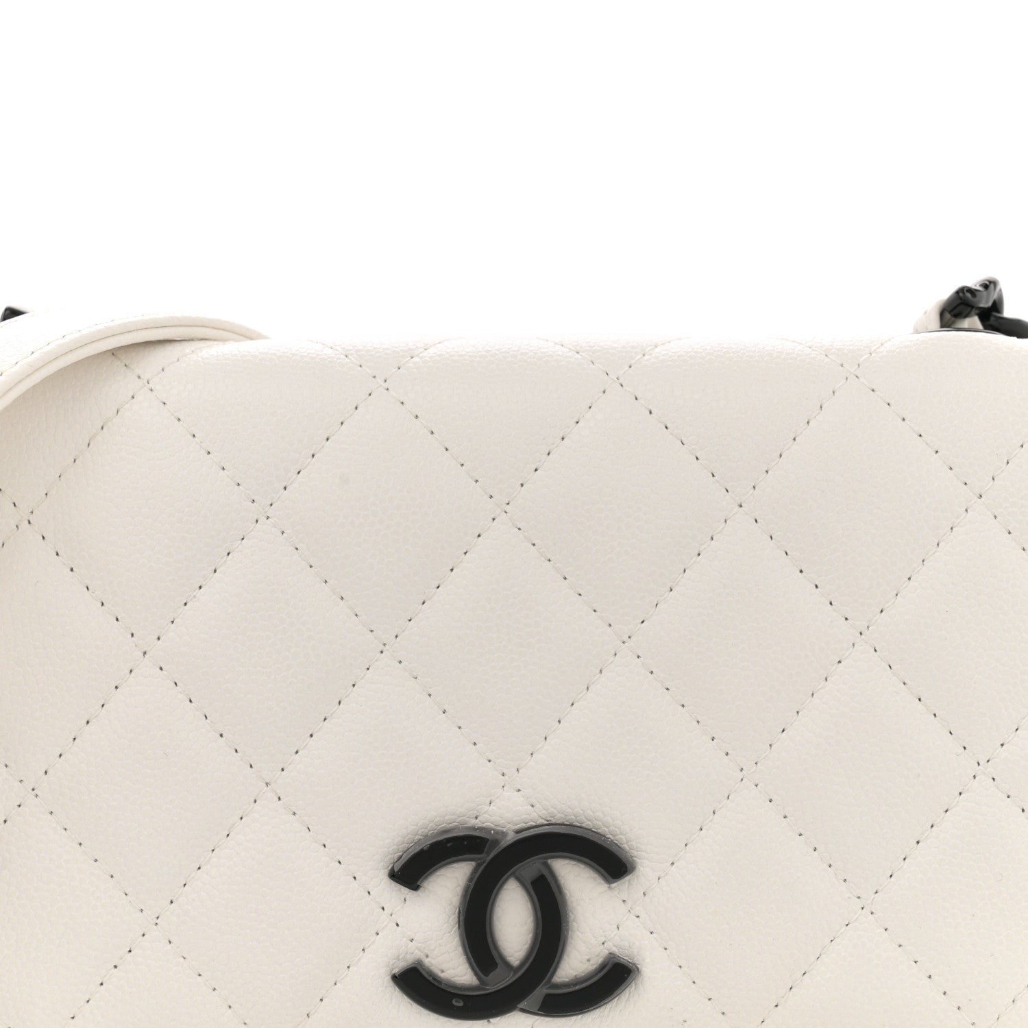 Chanel Caviar Quilted My Everything Wallet On Chain WOC White 8 of 11