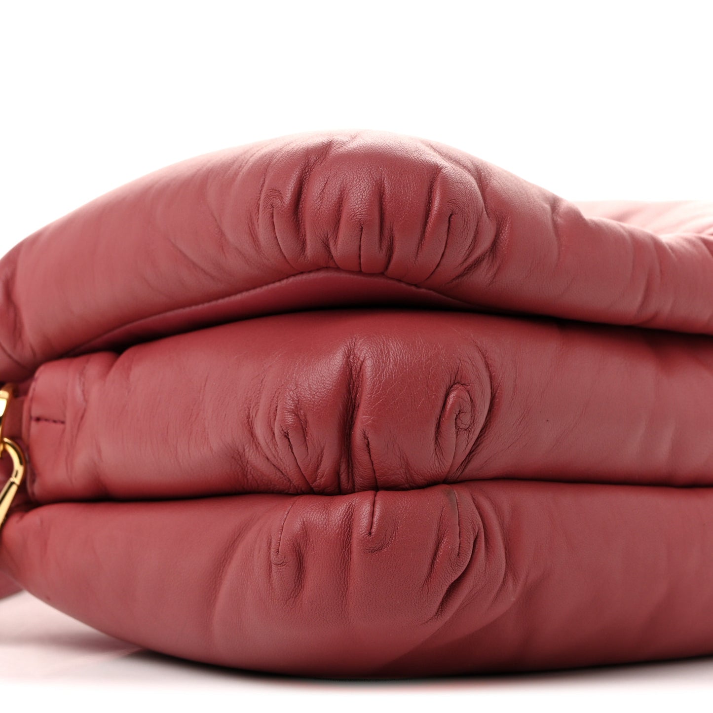 Lambskin Goya Puffer Bag Plumrose