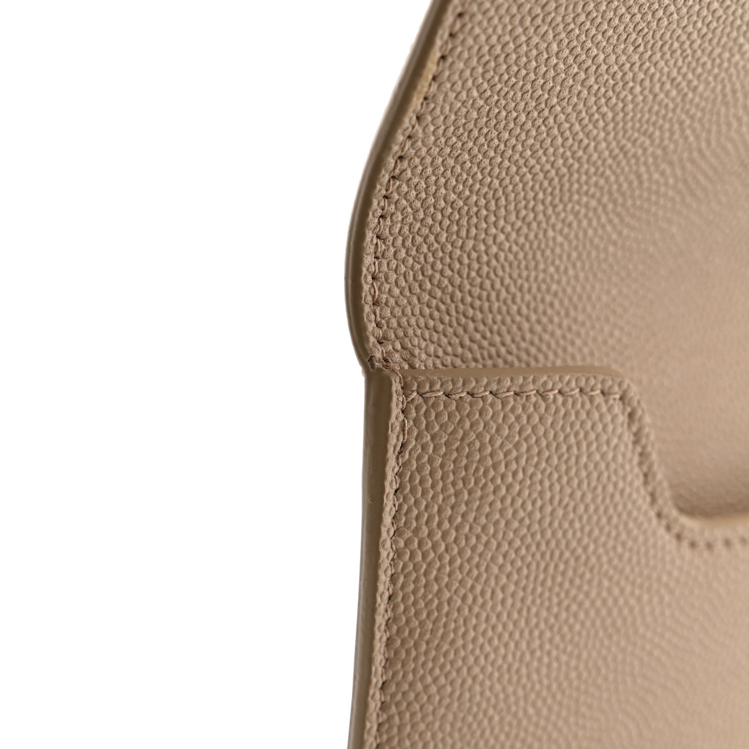 Saint Laurent Grain De Poudre Uptown Pouch Dark Beige 7 of 7