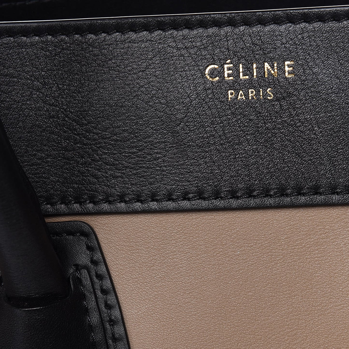 Smooth Calfskin Suede Mini Tri-Color Luggage Beige