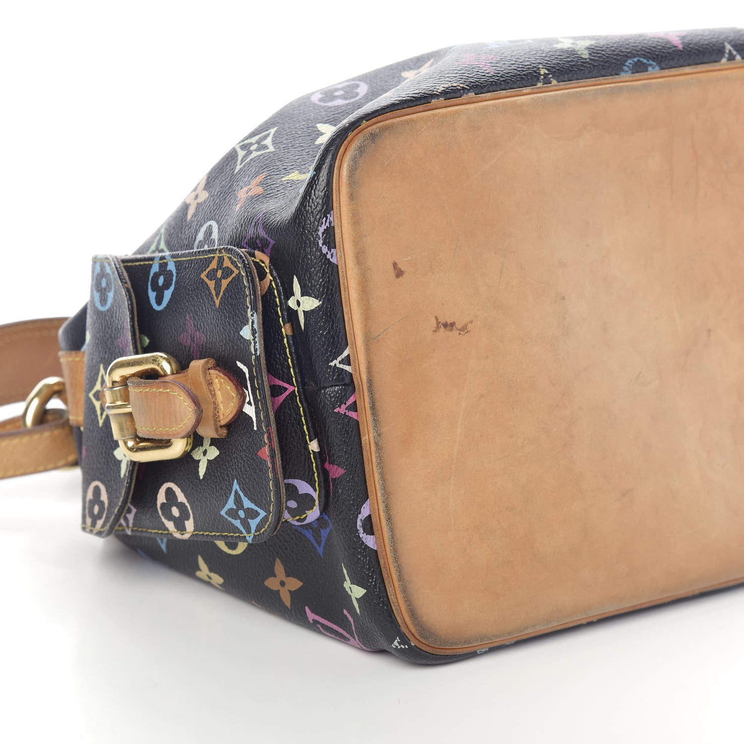 Louis Vuitton Monogram Multicolor Petit Noe Black 6 of 12