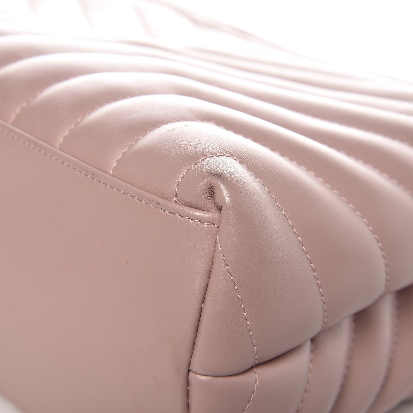Calfskin Y Quilted Monogram Medium Loulou Chain Satchel Rose Antic