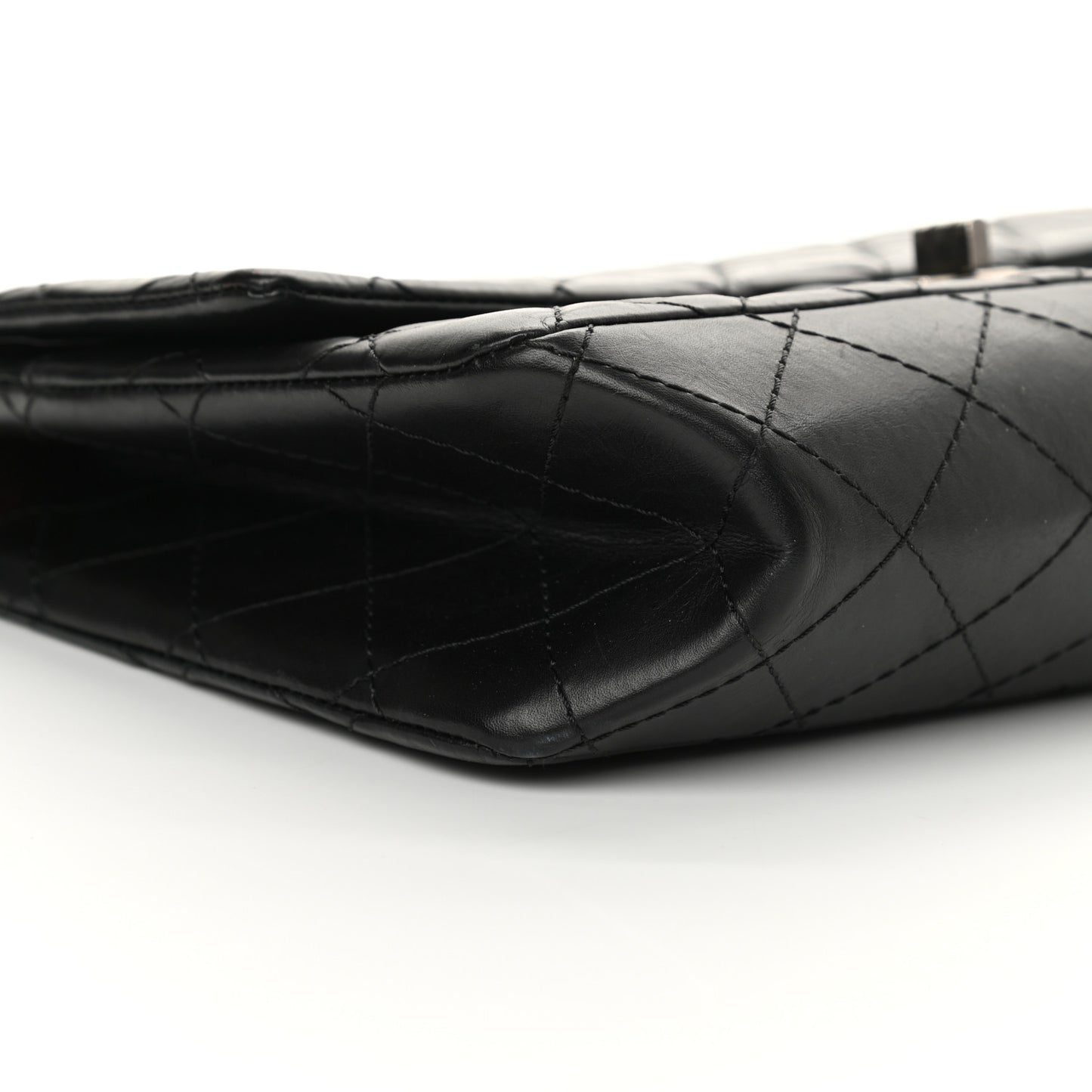 Aged Calfskin Quilted 2.55 Reissue 226 Flap Black