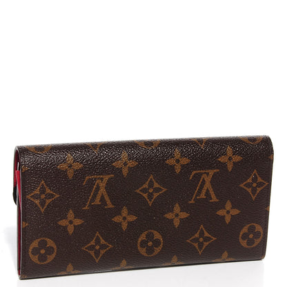 Louis Vuitton Monogram Emilie Wallet Red 3 of 8