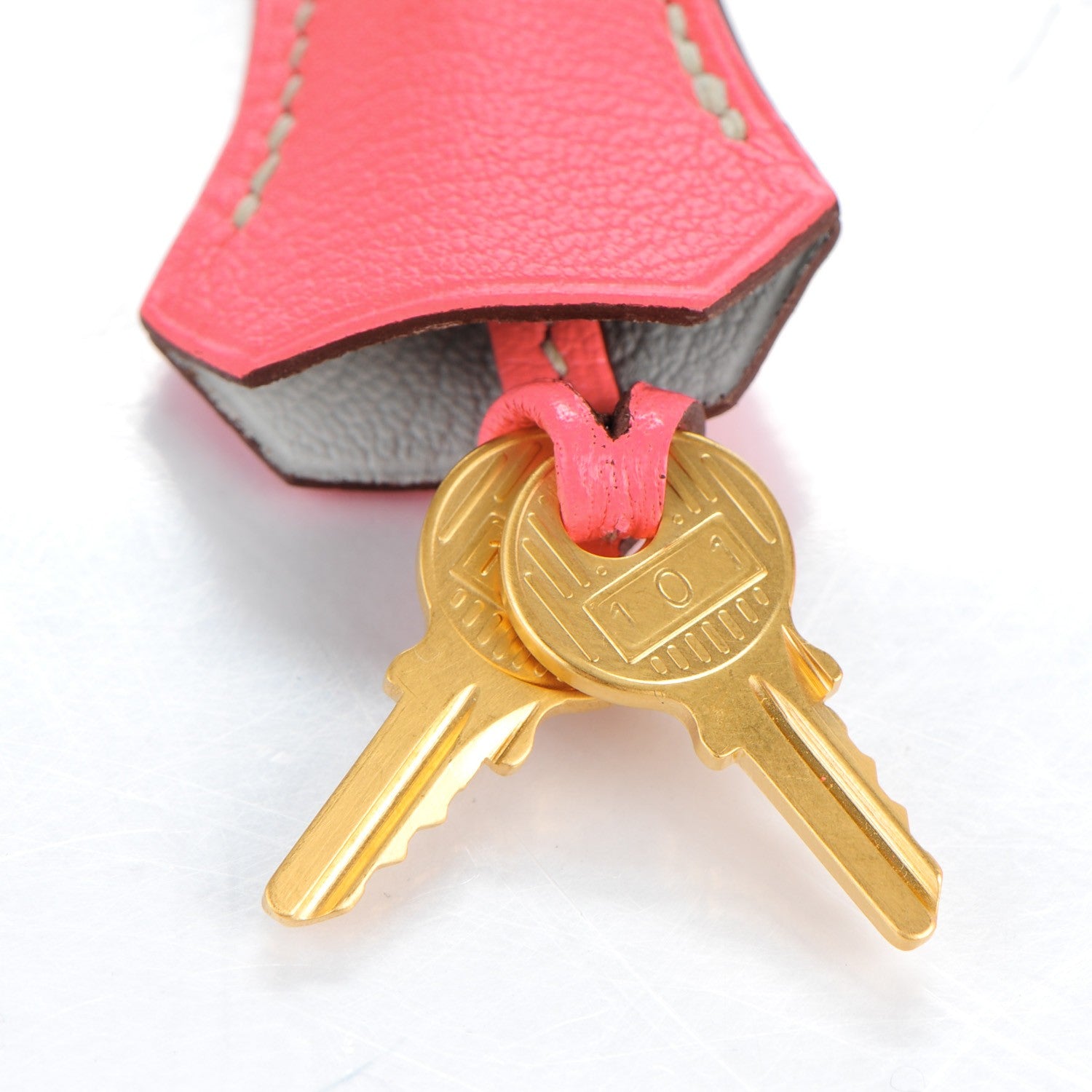 Hermes Chevre Mysore Bi-Color Horseshoe Birkin 30 Rose Lipstick Gris Perle 25 of 25