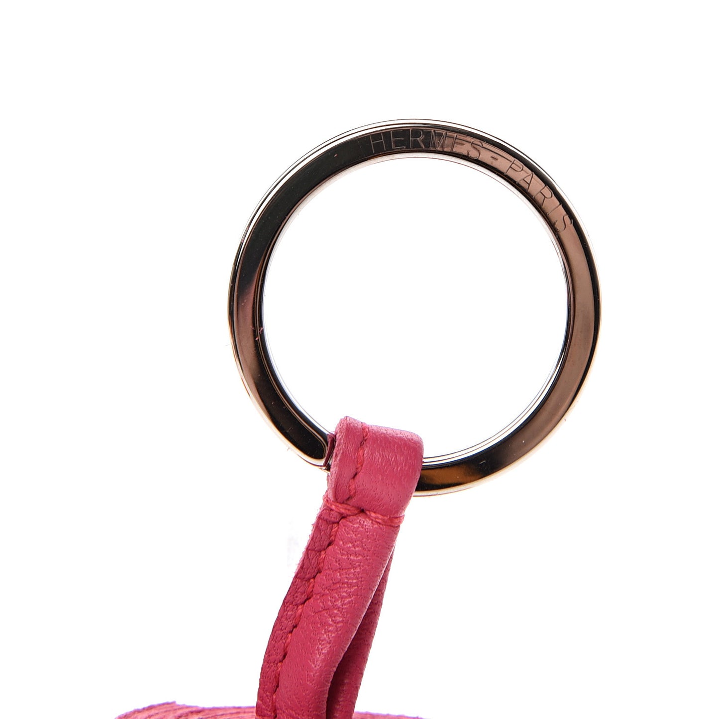 Lambskin Carmen Tassel Key Holder Rose Shocking