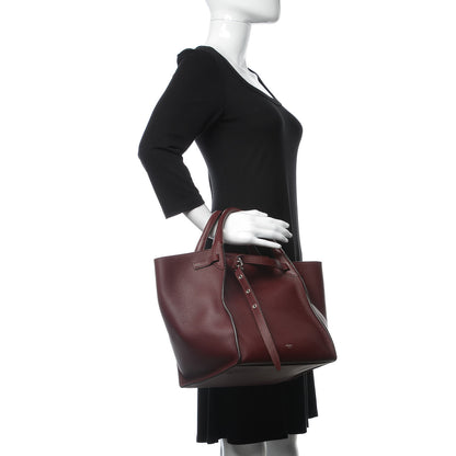 Celine Supple Grained Calfskin Small Big Bag Wine 3 of 8