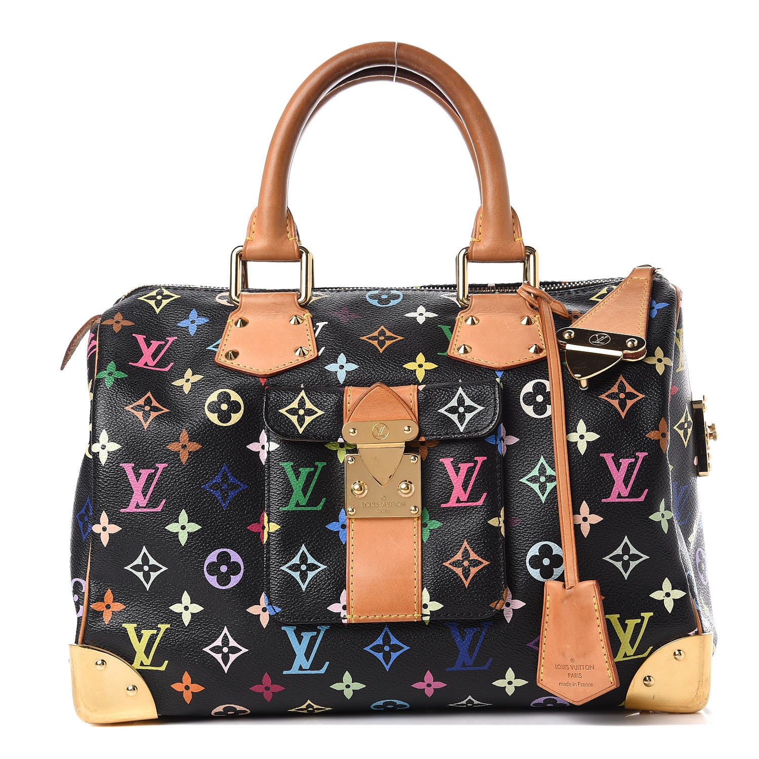 Louis Vuitton Monogram Multicolor Speedy 30 Black 1 of 10
