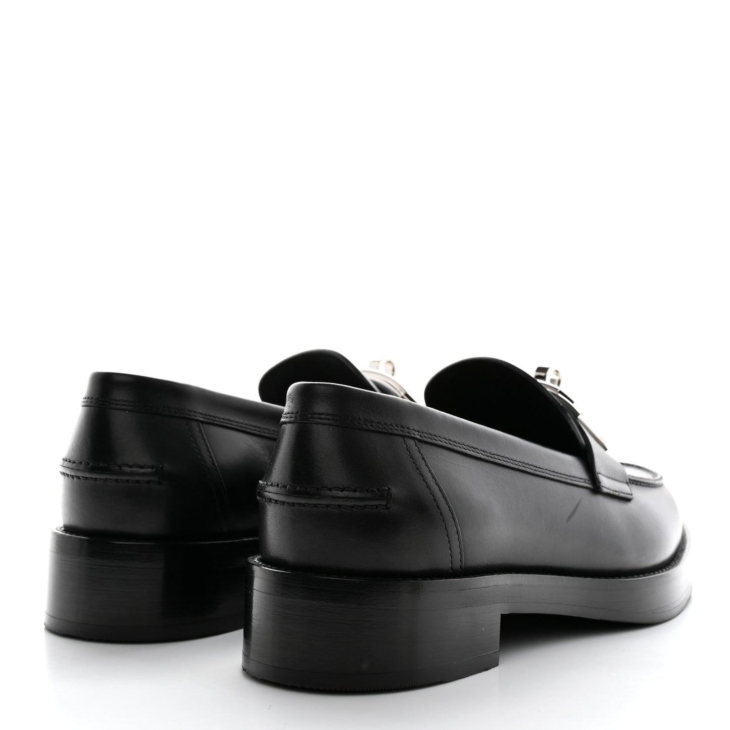 Calfskin Womens Hot Loafer 40 Black