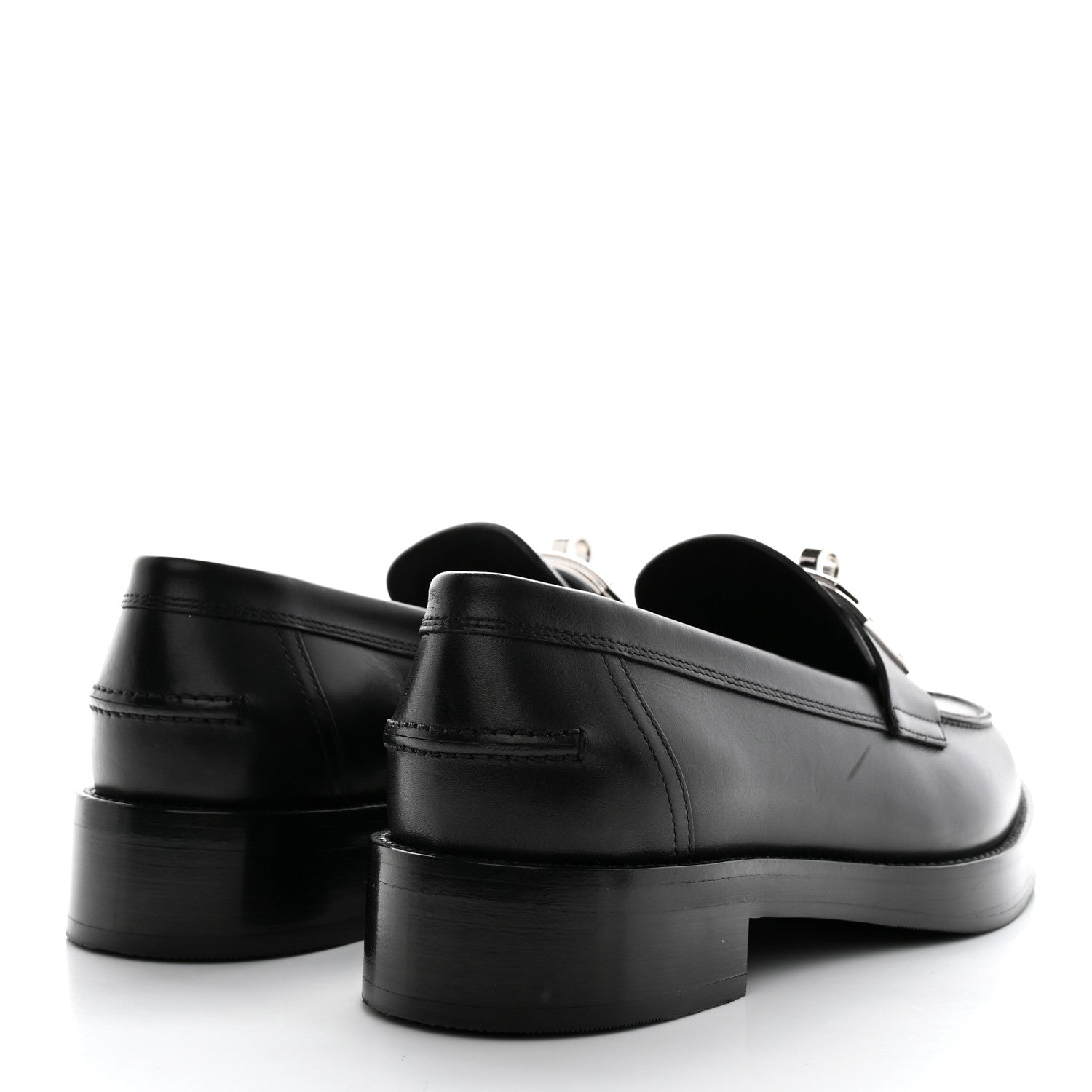 Hermes Calfskin Womens Hot Loafer 40 Black 4 of 10