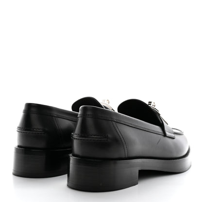 Hermes Calfskin Womens Hot Loafer 40 Black 4 of 10