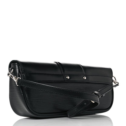 Louis Vuitton Epi Montaigne Clutch Black 3 of 8