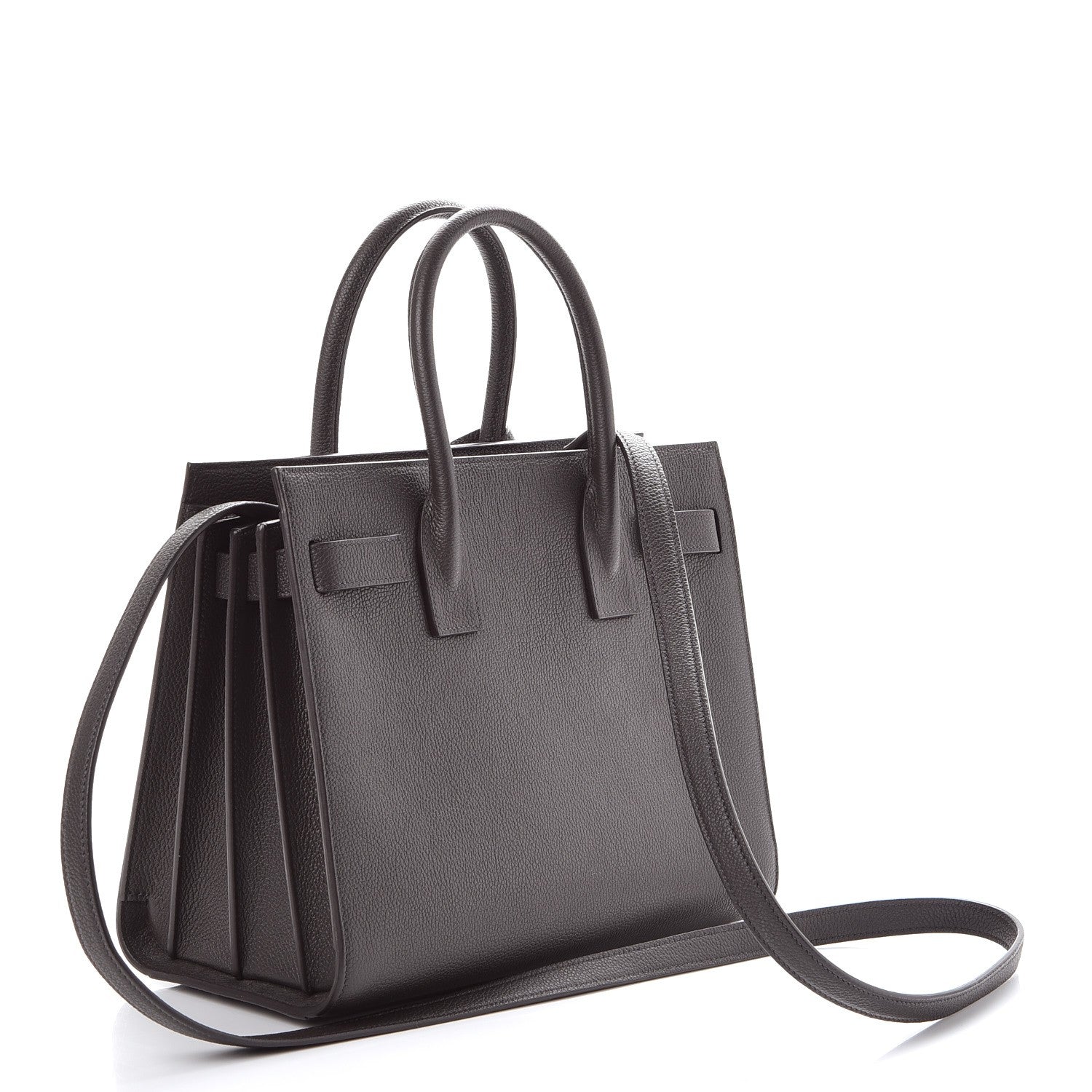 Saint Laurent Grained Calfskin Baby Sac De Jour Earth 4 of 8
