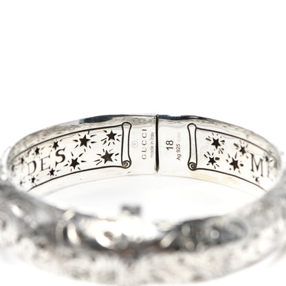 Gucci Sterling Silver Le Marche Des Merveilles Garden Bangle Bracelet 4 of 4