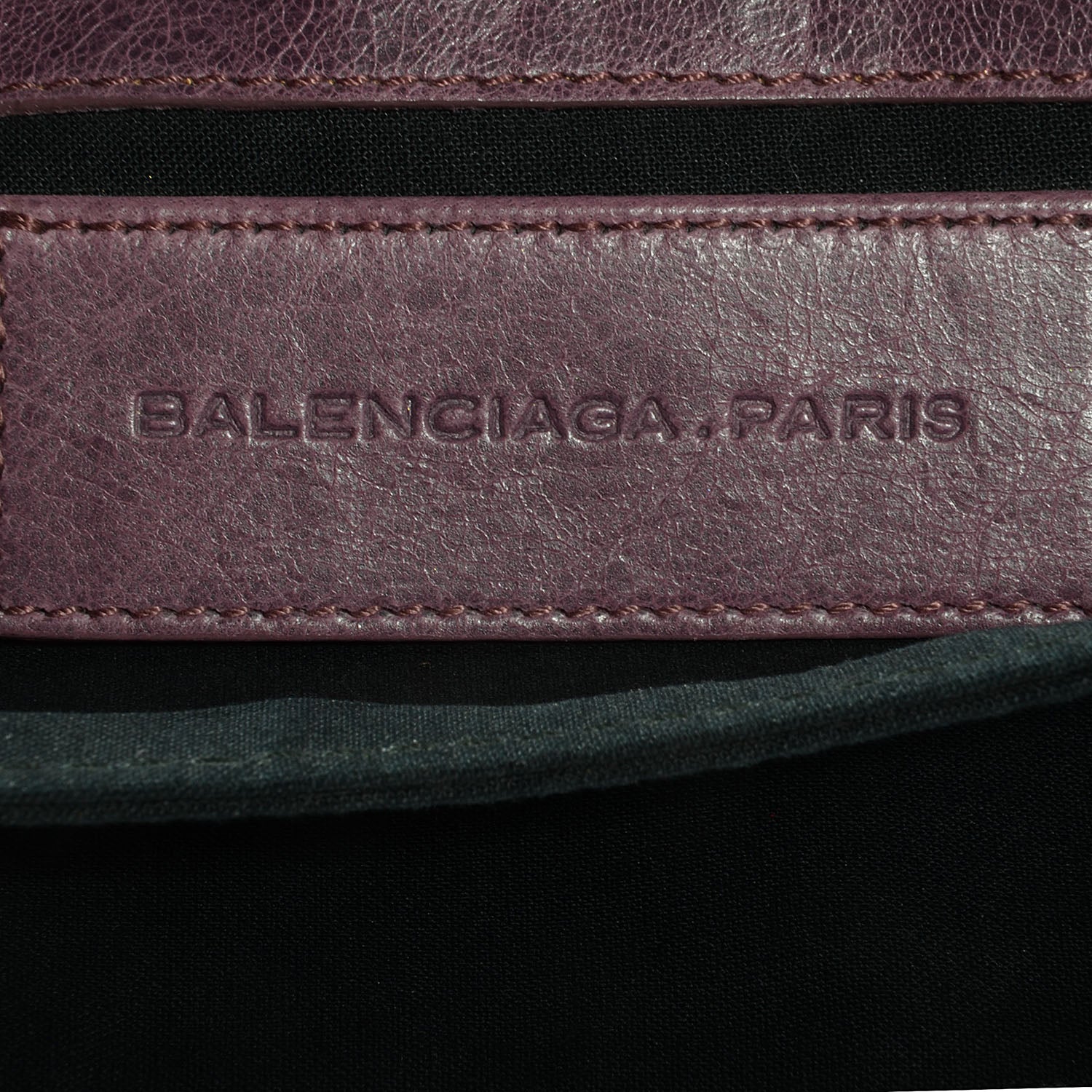 Balenciaga Agneau Giant 21 Silver Hardware Envelope Clutch Murier 6 of 11