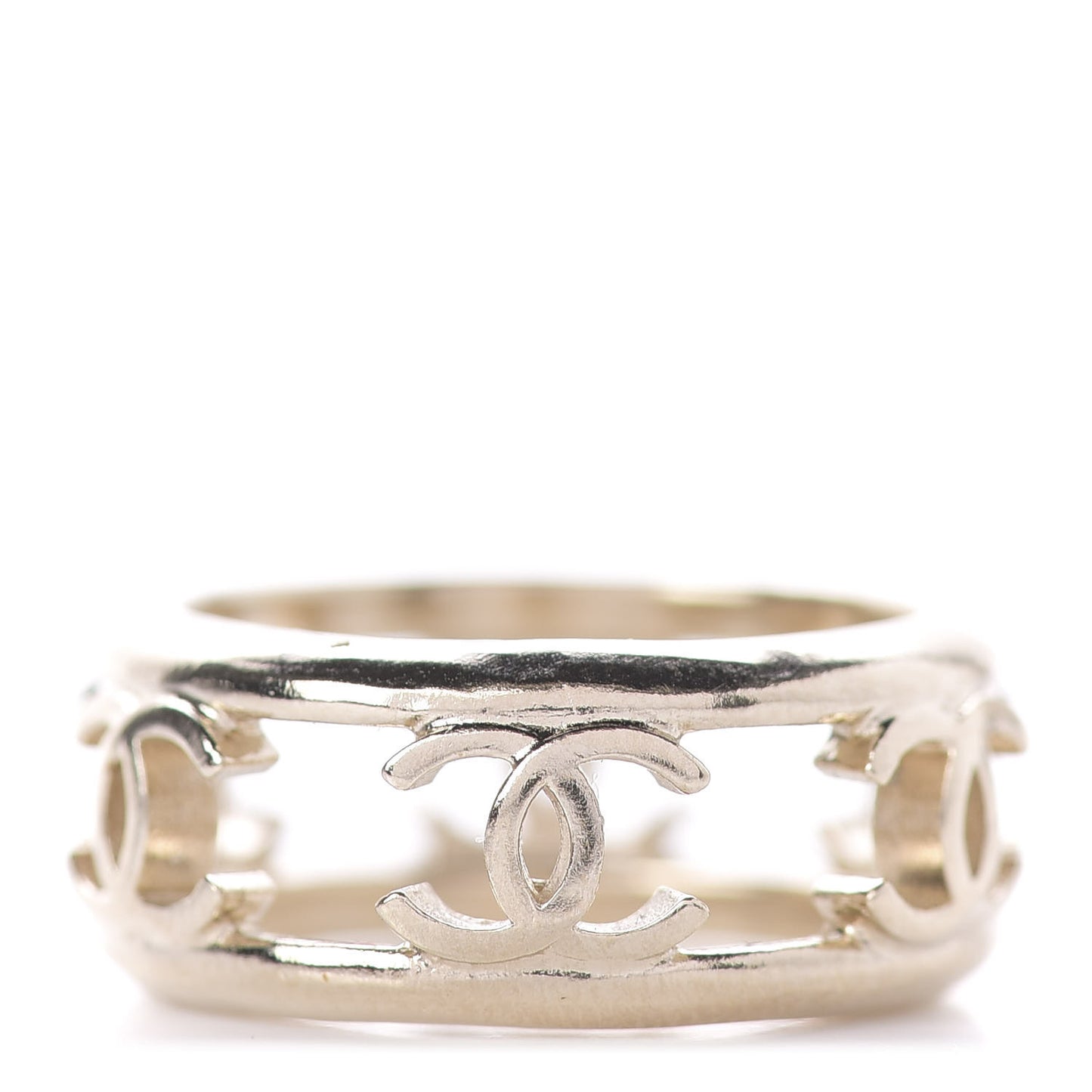 Metal Chain CC Ring 6 Golden