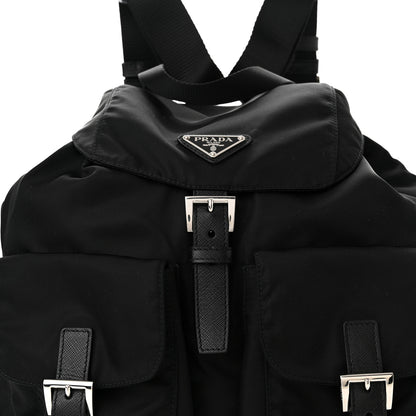 Prada Tessuto Nylon Saffiano Medium Backpack Black 6 of 8