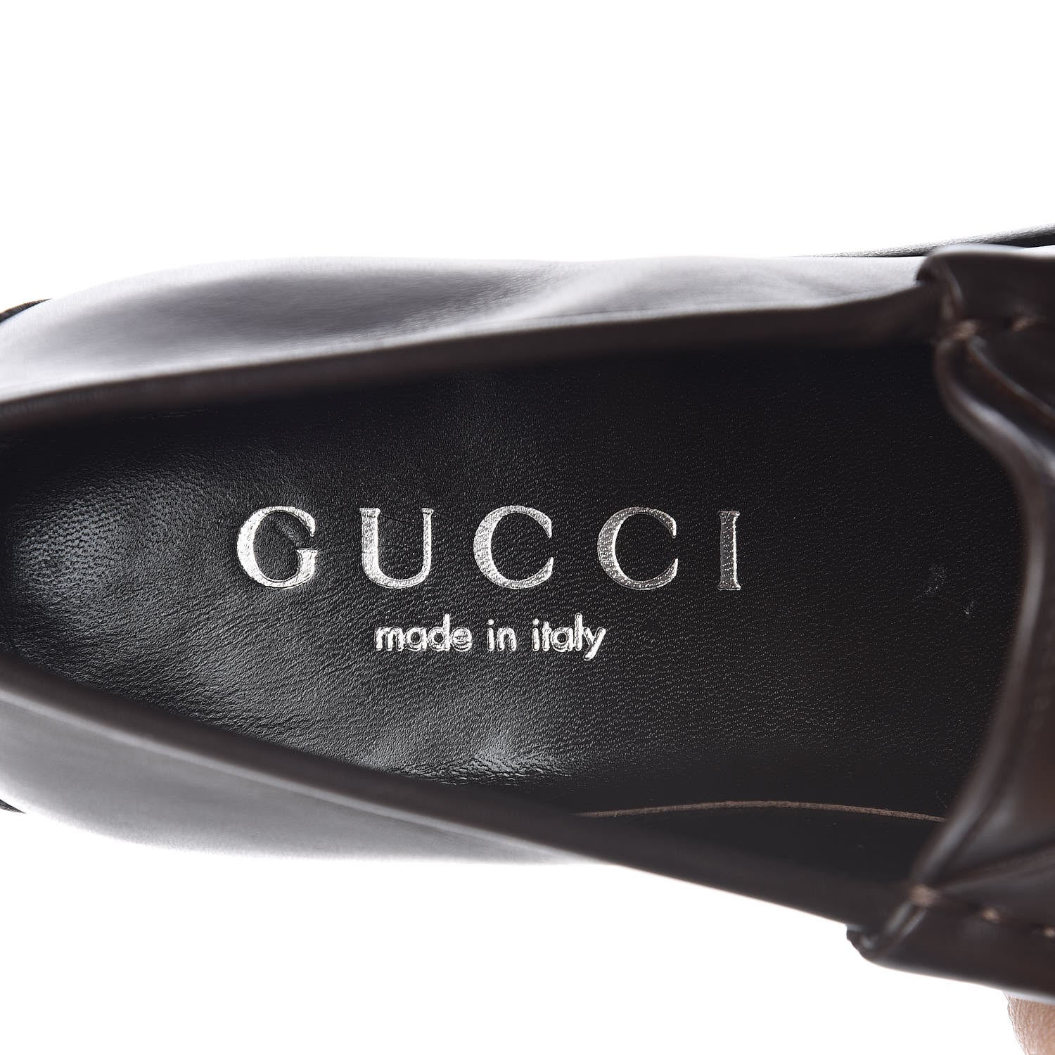 Gucci Calfskin Mens 1953 Horsebit Loafers 5.5 Marrone 7 of 8