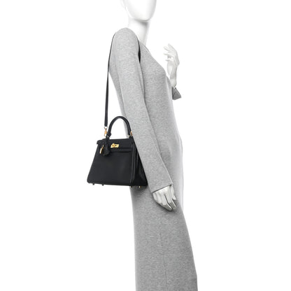 Hermes Swift Kelly Retourne 25 Black 2 of 10