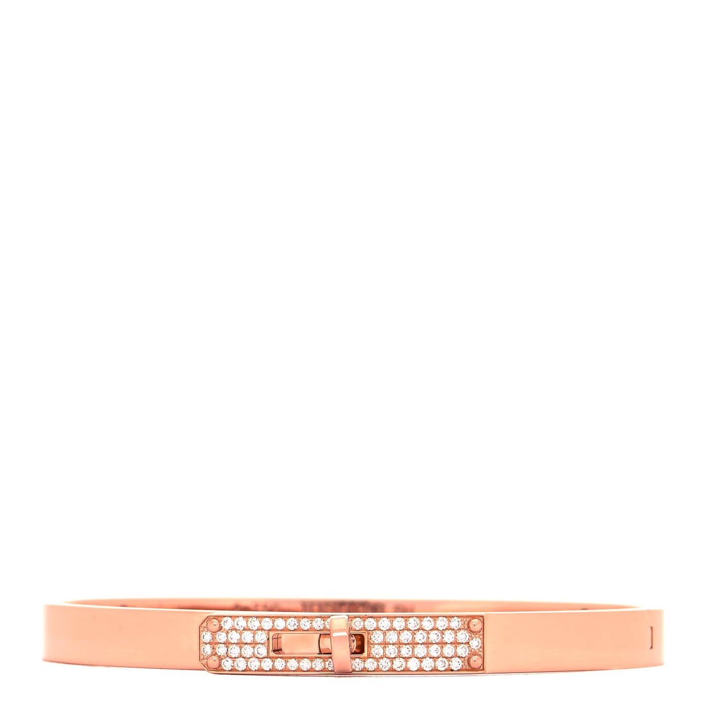 18K Rose Gold Diamond PM Kelly Pave Bracelet SH