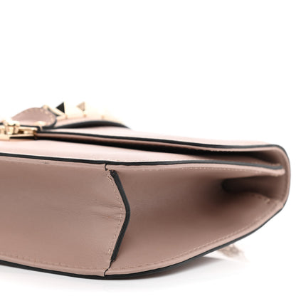 Valentino Garavani Vitello Medium Glam Lock Rockstud Flap Poudre 9 of 10
