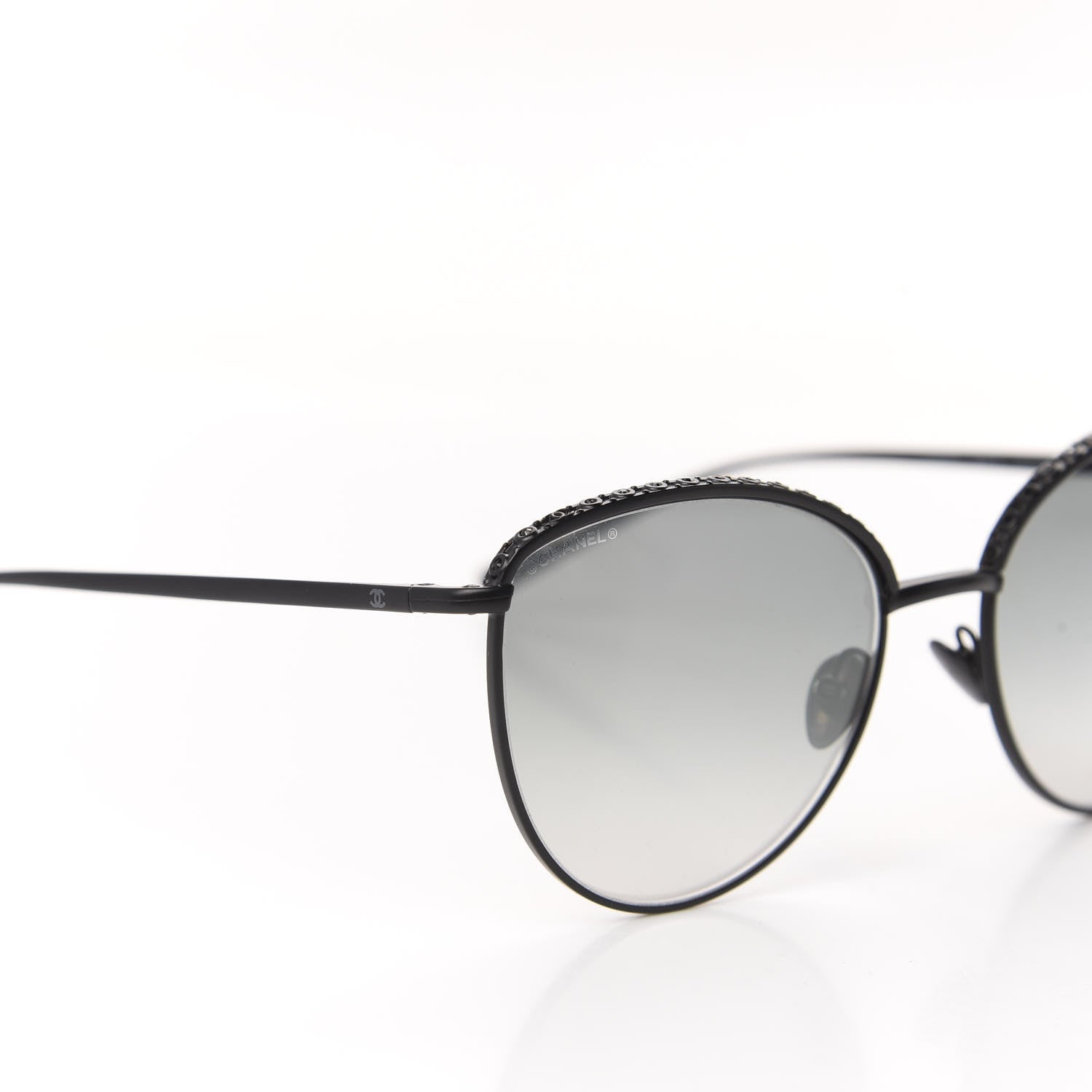 Chanel Metal Crystal Sunglasses 4258-B Black 7 of 8
