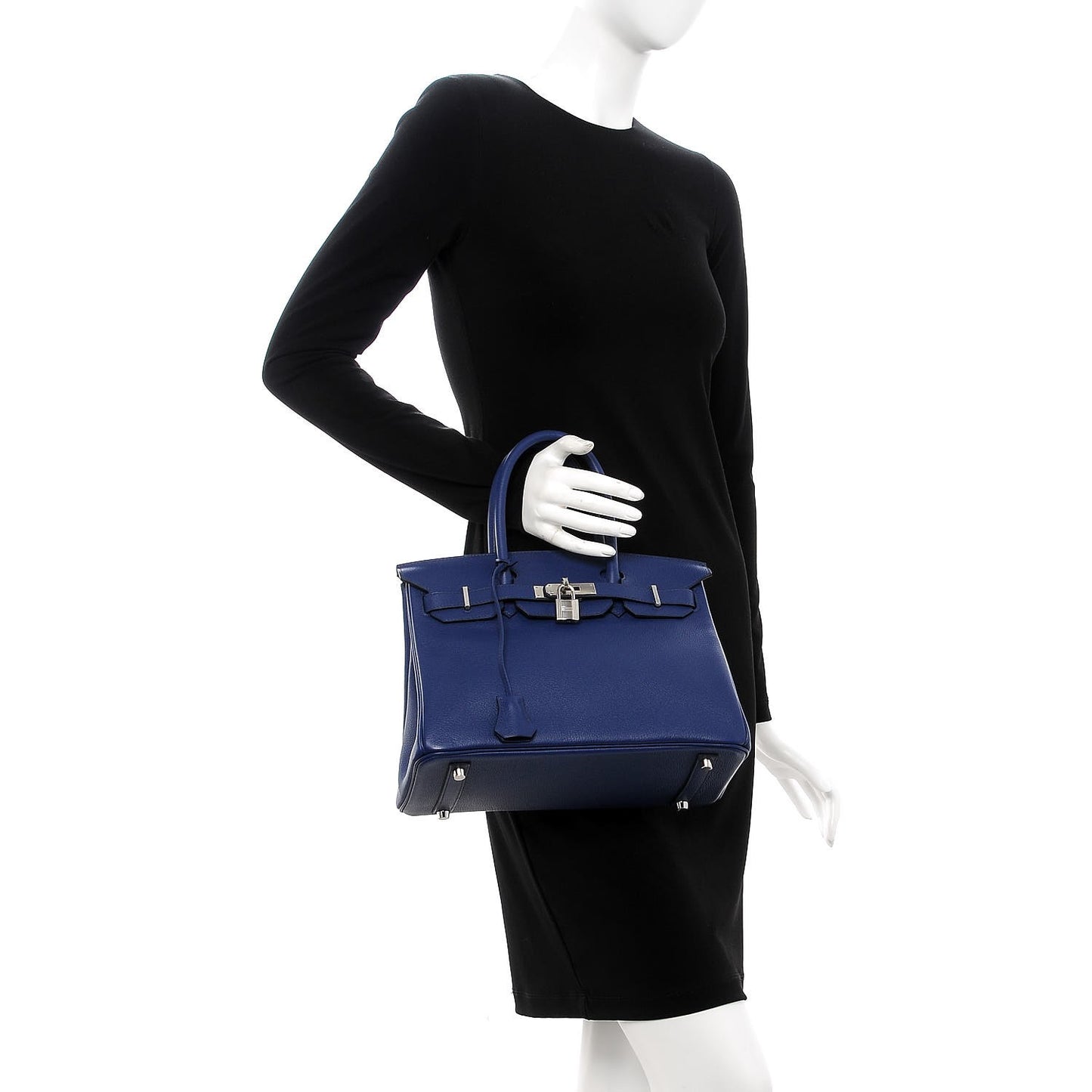 Taurillon Novillo Birkin 30 Bleu Saphir