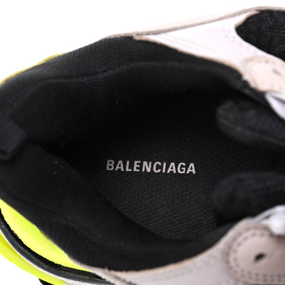 Balenciaga Fabric Mesh Womens Triple S Sneakers 39 Grey Black Jaune Fluo 7 of 17
