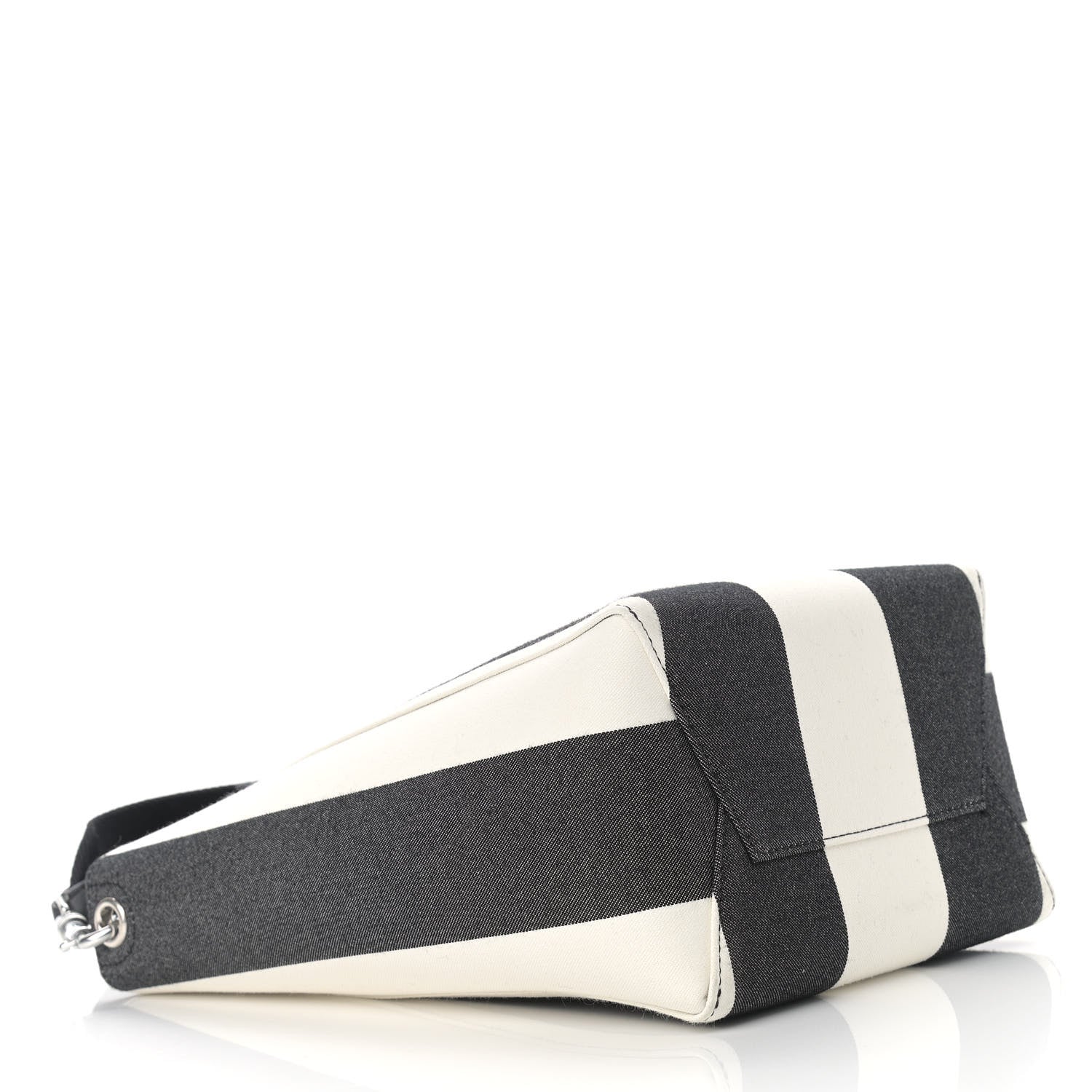 Celine Textured Canvas Small Sangle Bucket Bag Black 3 of 10
