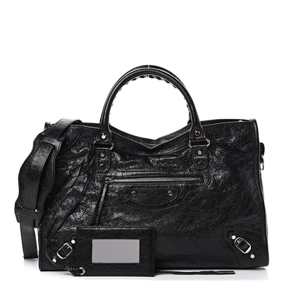 Balenciaga Agneau Classic Silver Hardware City Black 1 of 10