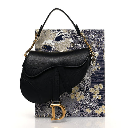 Christian Dior Grained Calfskin Mini Saddle Bag Black 11 of 11