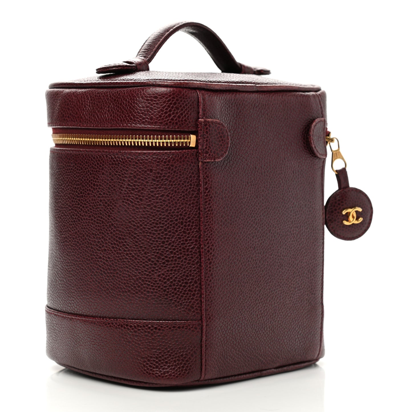 Caviar Vanity Cosmetic Case Burgundy