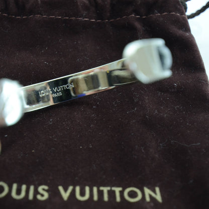 Louis Vuitton Mens Damier Embossed Leather and Palladium Soho Bracelet Black 6 of 6