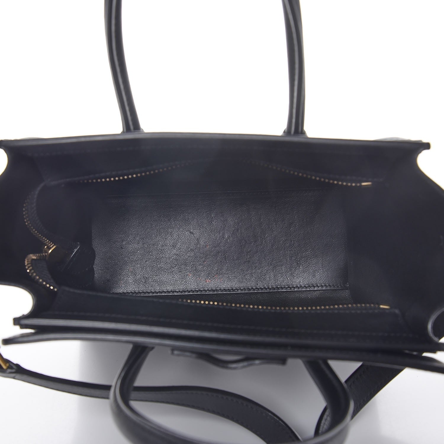 Celine Smooth Calfskin Nano Luggage Black 6 of 9