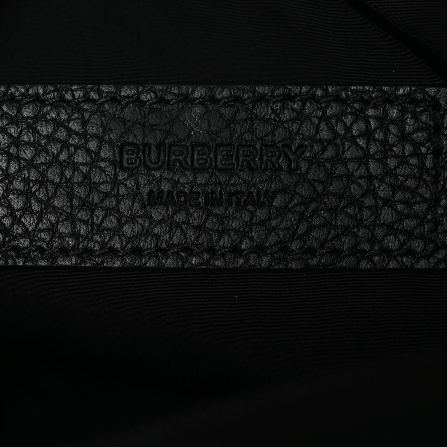 Nylon Jacquard Check Belt Bag Black