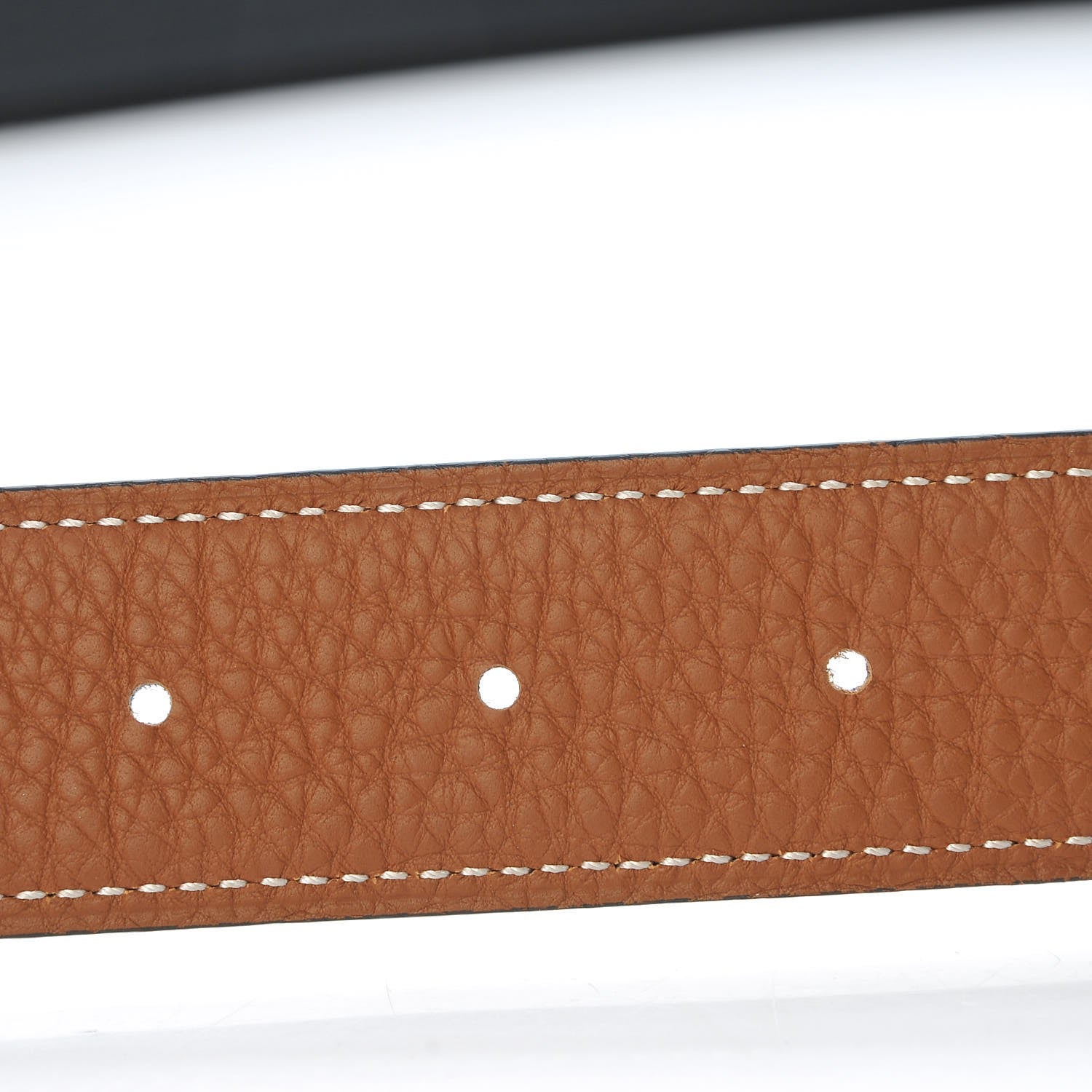 Hermes Box Togo 32mm H Belt 115 Black Gold 7 of 10