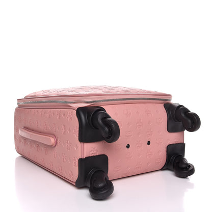 MCM Calfskin Ottomar Monogram Luggage Pink 4 of 5