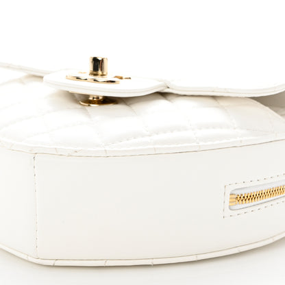 Chanel Lambskin Quilted CC In Love Heart Bag White 10 of 10