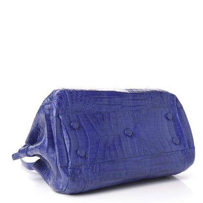 Nancy Gonzalez Crocodile Cristina Satchel Electric Blue 4 of 13