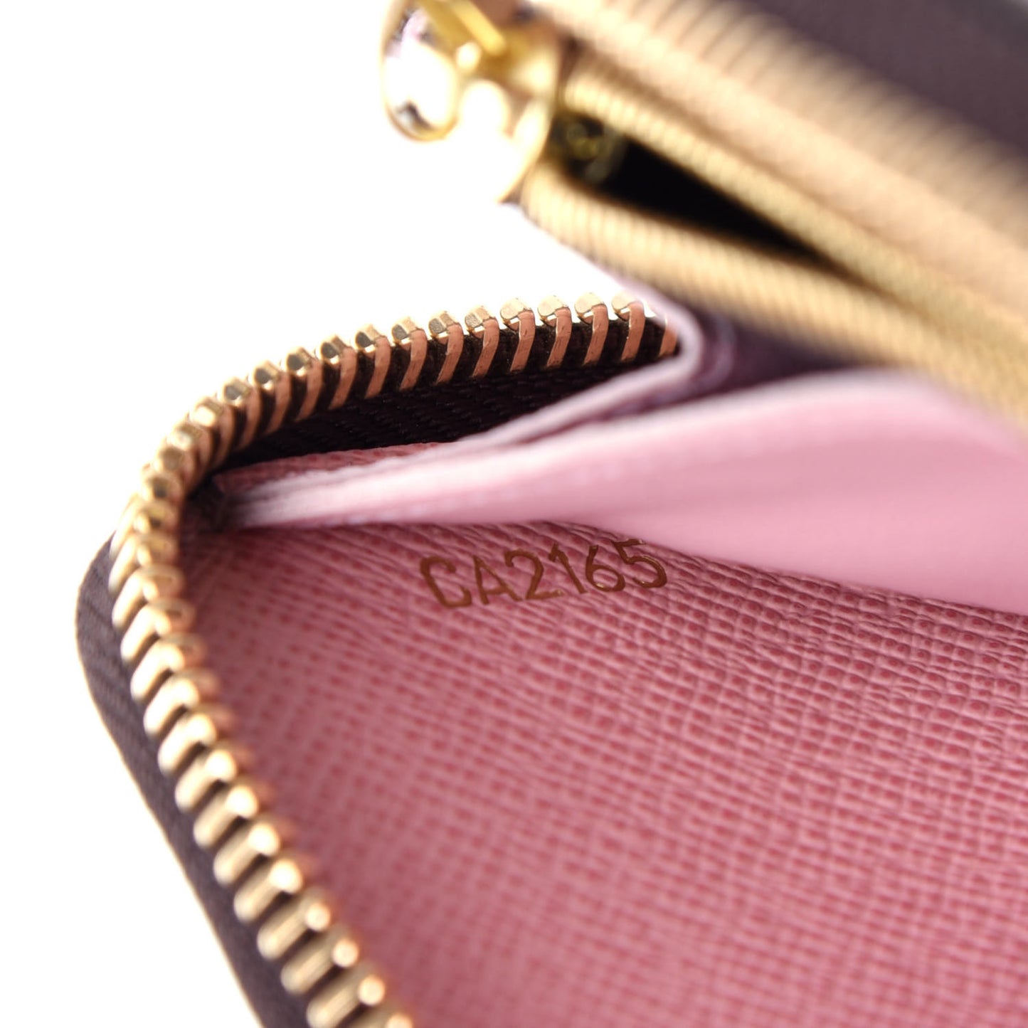 Monogram Clemence Wallet Rose Ballerine