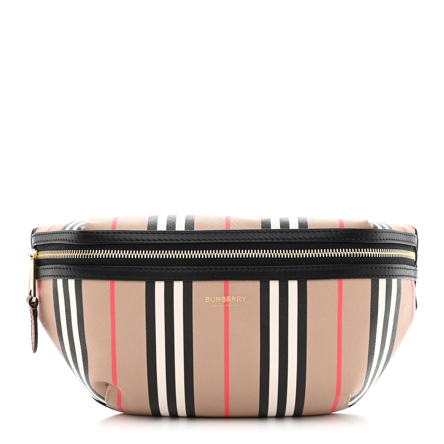 E-Canvas Icon Stripe Sonny Bum Bag Archive Beige