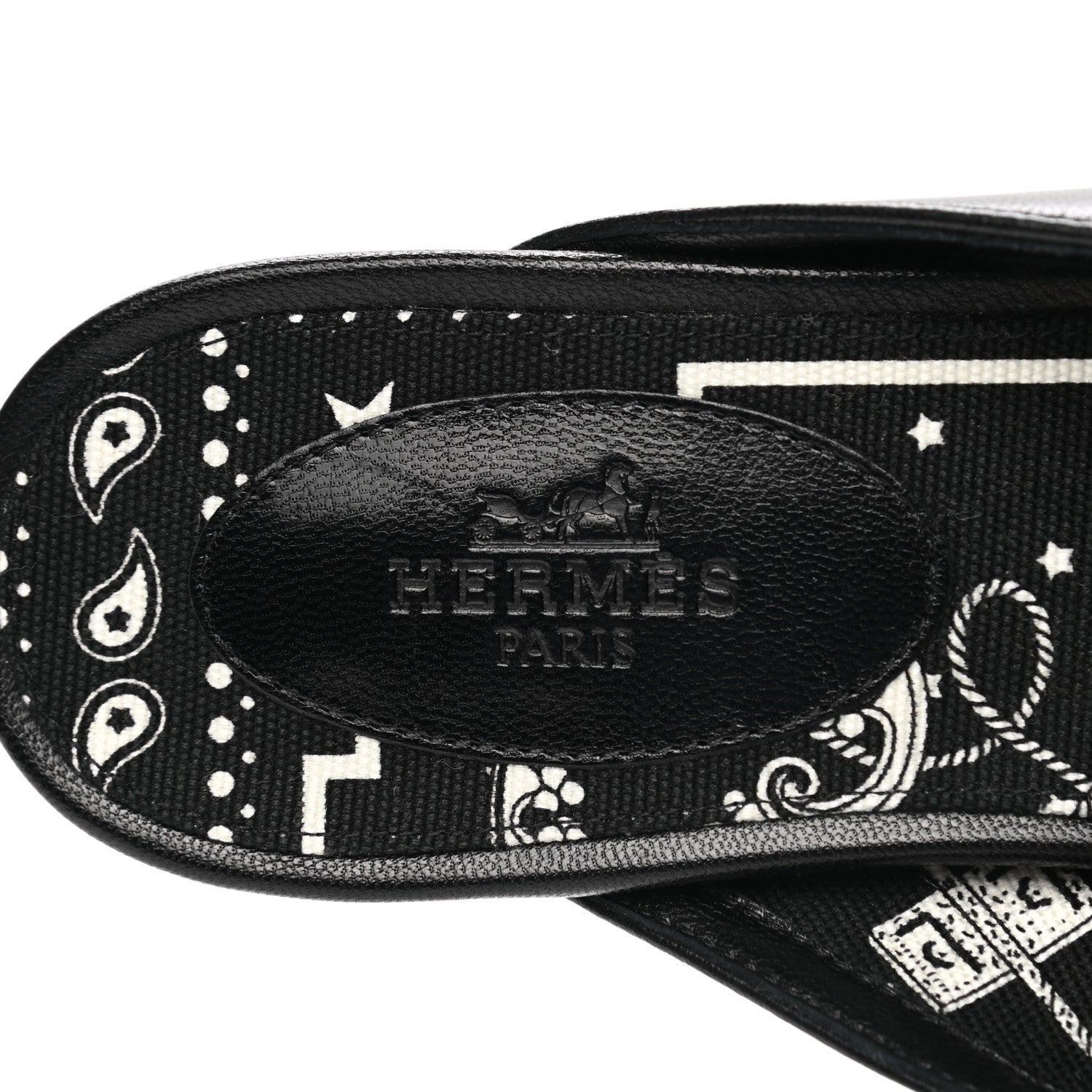 Hermes Goatskin Oz Mules 36 Black 6 of 9