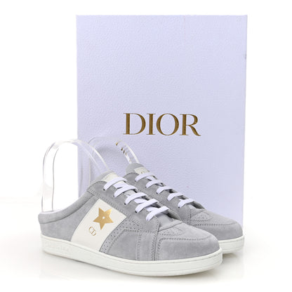 Christian Dior Calfskin Suede Dior Star Low Top Sneaker Mules 36 Azure Pale 10 of 10