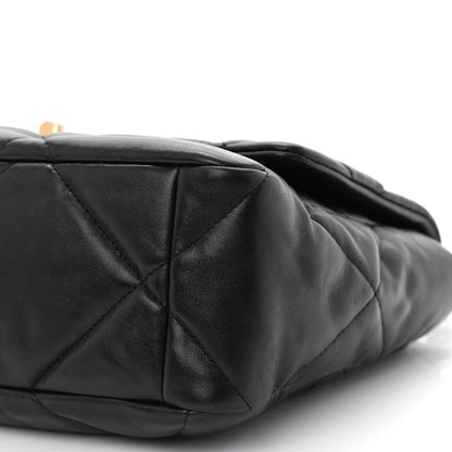 Chanel Lambskin Quilted Large Chanel 19 Flap Black 10 of 10