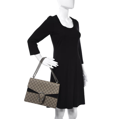 Gucci GG Supreme Monogram Medium Dionysus Shoulder Bag Black 2 of 9