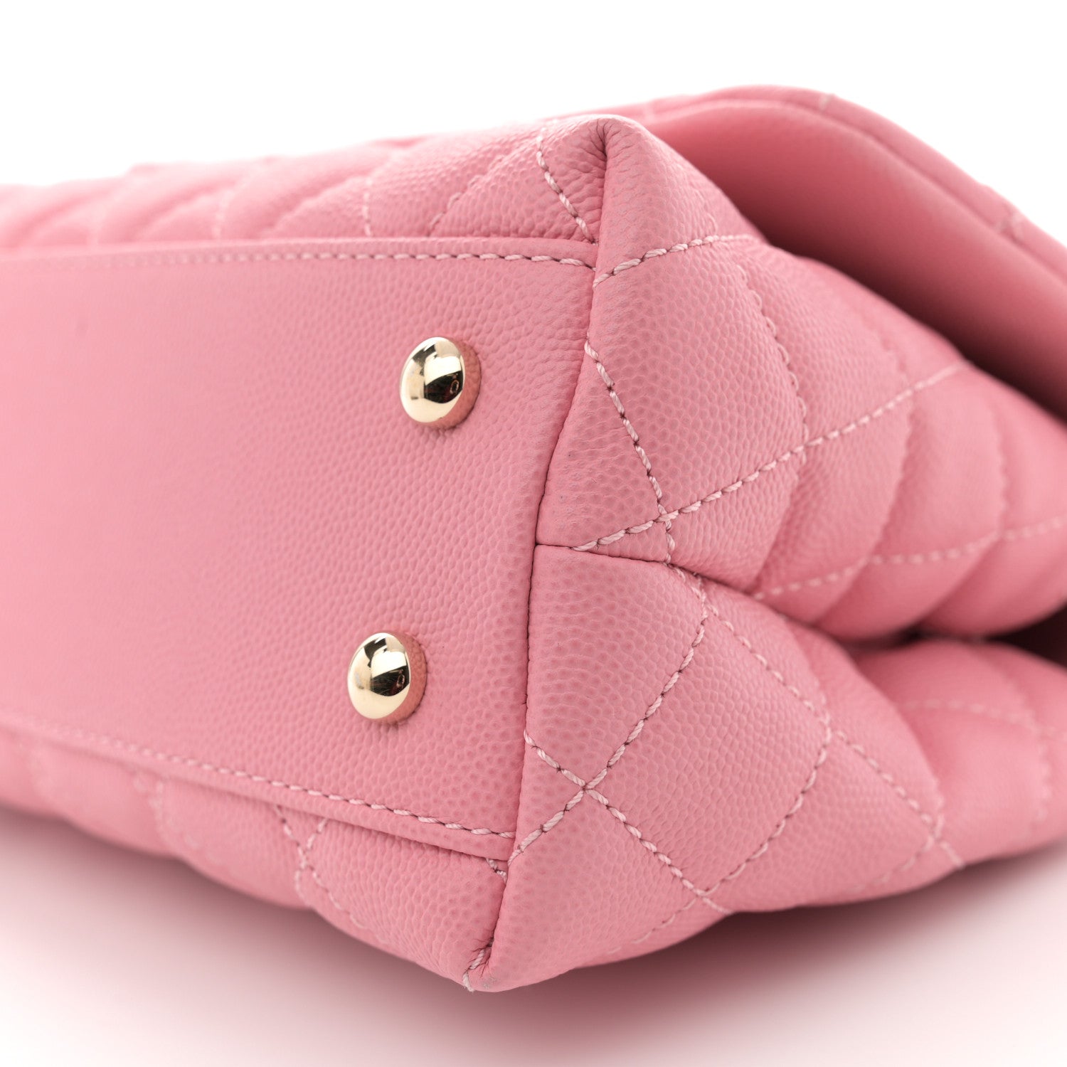 Chanel Caviar Quilted Mini Coco Handle Flap Pink 10 of 11