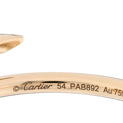 Cartier 18K Yellow Gold Small Juste Un Clou Ring 54 6.75 4 of 5