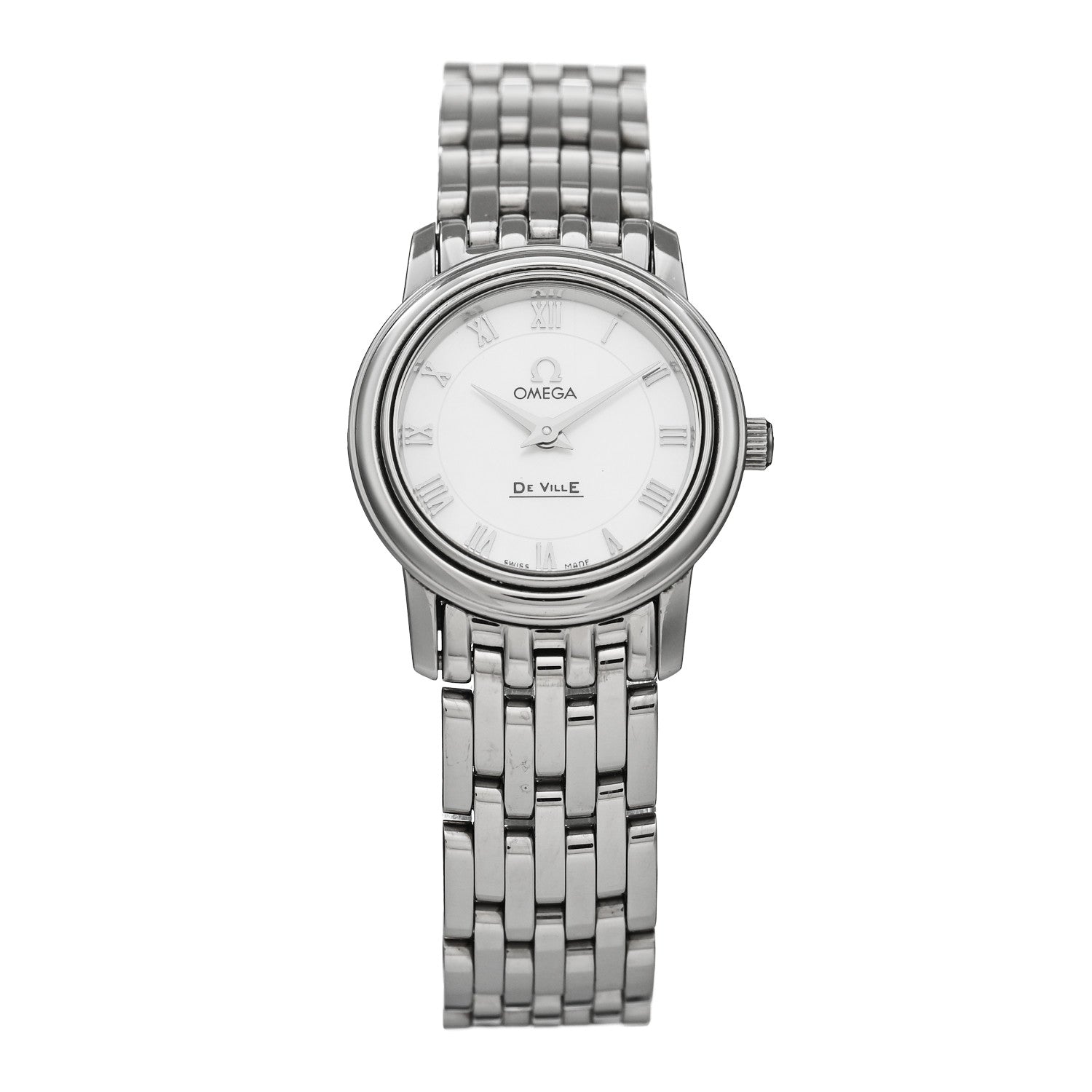 Omega Stainless Steel Mother of Pearl 22mm De Ville Quartz Watch 4570.71.00 1 of 4