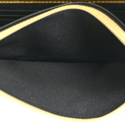 Chanel Metallic Calfskin Crocodile Embossed Cocodile Wallet On Chain WOC Gold 6 of 18
